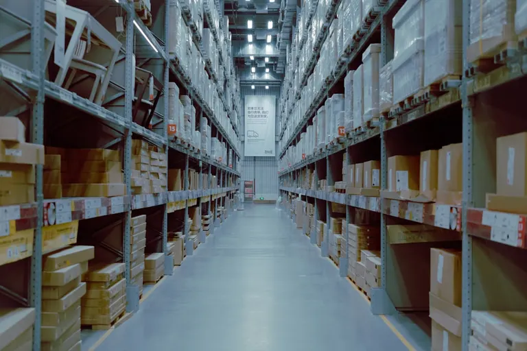 Boxed goods aisle representing reseller replenishment discussions